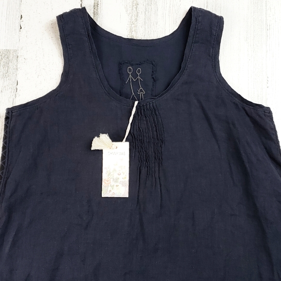 Johnny Was Night Sky Rima Linen Dress. NWT Size XS - Picture 10 of 10